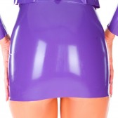 Mini jupe en latex personnalisable extra courte