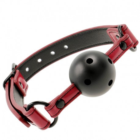 Bâillon boule respirable rouge Fetish Submissive