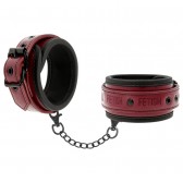 Menottes de poignets rouge et noir Fetish Submissive