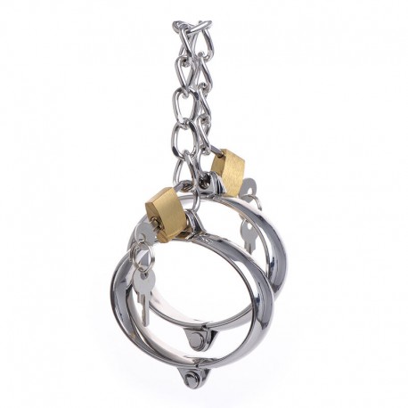 Menottes arrondies luxueuses en acier
