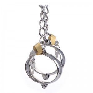 Menottes arrondies luxueuses en acier