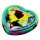 Bijou d'anus large Rainbow irisé