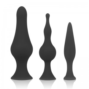 Kit plaisir anal 3 plugs silicone