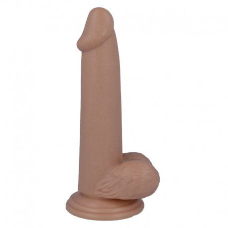 Gode lisse et réaliste avec ventouse et scrotum Mr Intense n° 10