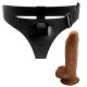 Ensemble harnais strap-on universel et gode réaliste à ventouse 21 centimètres Pretty Love