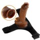 Ensemble harnais strap-on universel et gode réaliste à ventouse 21 centimètres Pretty Love