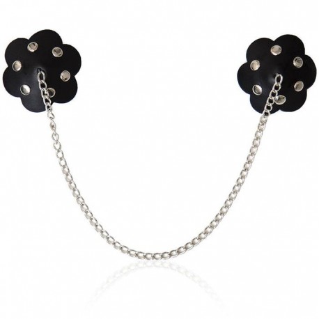 Nippies en similicuir riveté avec chaîne