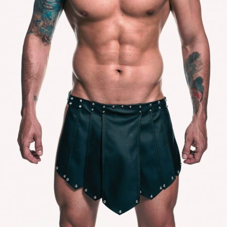 Kilt similicuir mannequin de face