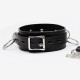 Collier BDSM 3 anneaux avec sa laisse