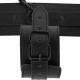 Menottes de cheville cuir végétal noir - Bondage Malins-Plaisirs