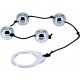 Chapelet anal ou vaginal boules acier - BDSM shop Malins-Plaisirs