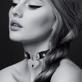 Collier chocker SM avec cadenas - Matériel SM et bondage Malins-Plaisirs