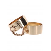 Menottes BDSM dorées - Accessoire de bondage Malins-Plaisirs