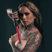 Baguette Electro Wand électrostimulation BDSM modèle féminin