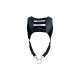 Harnais BDSM avec cockring métal - Lingerie soumis Malins-Plaisirs