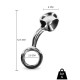 Plug anal acier à poignée Fine Pleasure - Sextoy BDSM Malins-Plaisirs