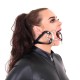 Bâillon écarteur buccal en inox vu de côté
