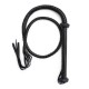 Fouet noir 150cm cuir végétal - Accessoires BDSM Malins-Plaisirs