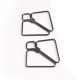 Pinces pinces design grey sur fond blanc