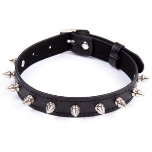Collier de jour avec spikes - Accessoires BDSM Malins-Plaisirs