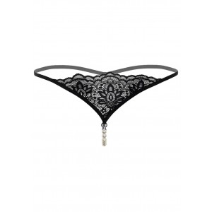 String avec chapele de perles - Lingerie BDSM Malins-Plaisirs