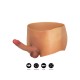 Boxer silicone avec pénis réaliste - Accessoires Travestis BDSM