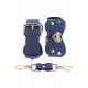 Menottes en silicone bleu luxe - Accessoires BDSM Malin-Plaisirs