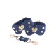 Menottes de chevilles silicone bleu - Accessoires BDSM Malins-Plaisirs