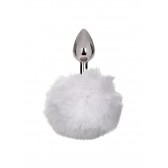 Plug queue de lapin blanche Pet-Play - Boutique BDSM Malins-Plaisirs