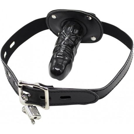 Bâillon dildo gode 10 cm - Boutique BDSM Malins-Plaisirs