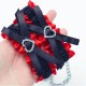 Menottes bracelets en satin rouge - Accessoires BDSM soft