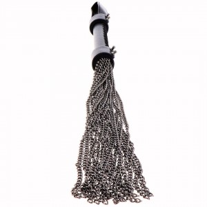 Martinet cuir et chaînes - Accessoires BDSM Malins-Plaisirs