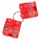 Menottes BDSM fixes rouges - Boutique BDSM Malins-Plaisirs