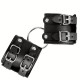 Menottes BDSM fixes noires - Boutique BDSM Malins-Plaisirs