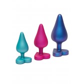 Kit anal training plug cœur - Sextoys BDSM Malins-Plaisirs