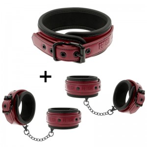 Pack BDSM rouge et noir Fetish Submissive