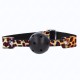 Bâillon boule respirable léopard - Accessoire BDSM Malins-Plaisirs