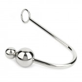 Crochet anal bondage hook acier 2 boules - Sextoy BDSM Malins-Plaisirs