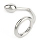 Cockring avec plug anal 30 mm Hitch - Boutique BDSM