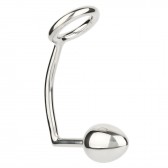 Cockring avec plug anal 40 mm Hitch - Boutique BDSM