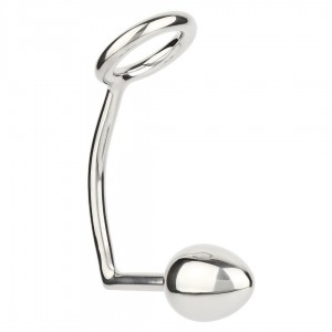 Cockring avec plug anal 40 mm Hitch - Boutique BDSM