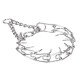 Collier BDSM étrangleur avec pointes - Accessoires BDSM Malins-Plaisirs