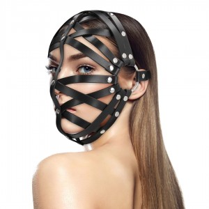 Cage Masque cagoule BDSM - Accessoires de bondage