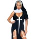 Costume Nonne Domina Sinner – Avec col rigide et coiffe de nonne