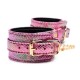 Collier, laisse et menottes assorties Captive Cobra – design glamour et fétichiste
