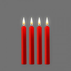 Bougies Wax Play Rouge x4 Ouch!