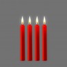 Bougies Wax Play Rouge x4
