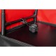 Cabine Bukkake Rouge et Noir - Attaches de menottes intégrées