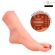 Texture TPE souple masturbateur pied réaliste