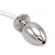 Plug anal BDSM médical acier et silicone – Malins-Plaisirs